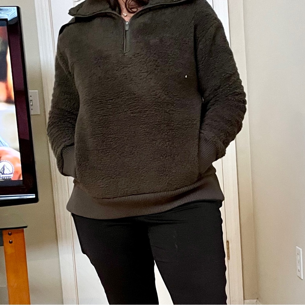 Athleta Sherpa Pullover Jacket - image 4